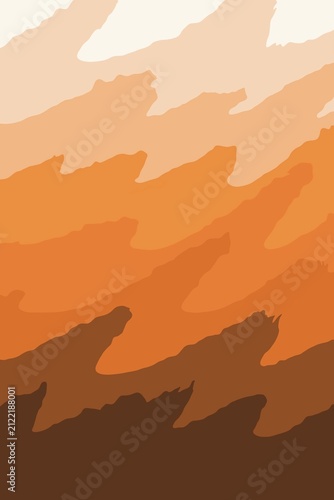 Brown gradient, Gradient shades of Brown, natural orange tones, Stripes, waves, delicate, flowing, Print, minimal style background, wallpaper, covers, clothing, Pattern.