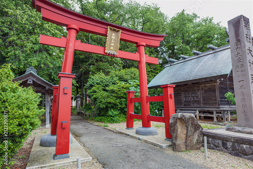 山形 大物忌神社の門前