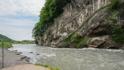 North Ossetia. View of the Ardon mountain river.