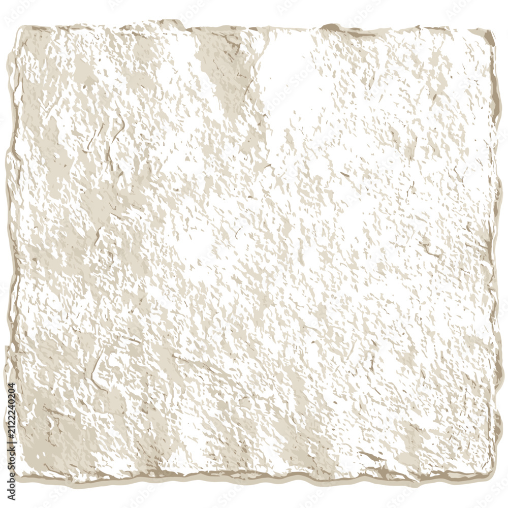 Fototapeta premium Rough textured white paper background with torn edges background material