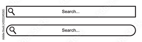 Neumorphism Search Bar Internet User Interface Vector Illustration