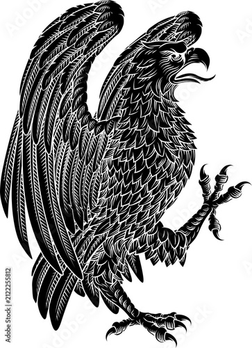 Eagle hawk or falcon herald...