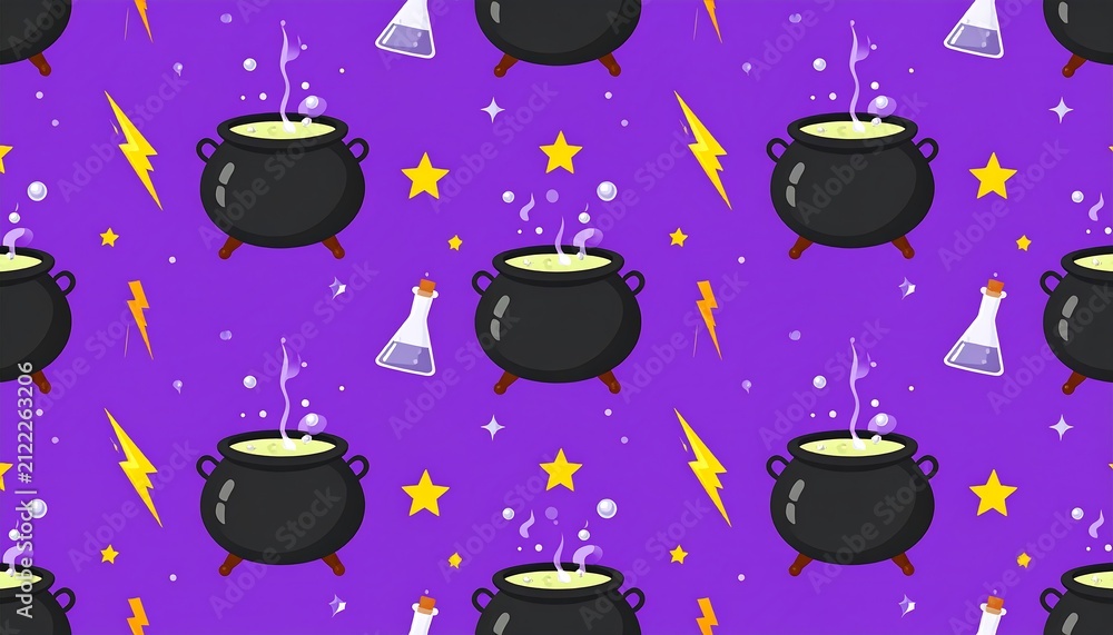 Halloween cauldron pattern.