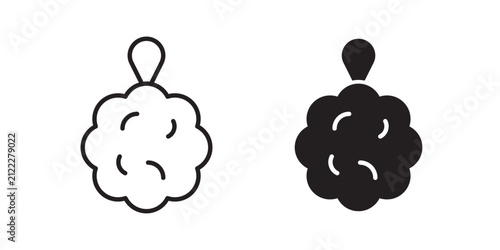 Foto Shower sponge ball icon
