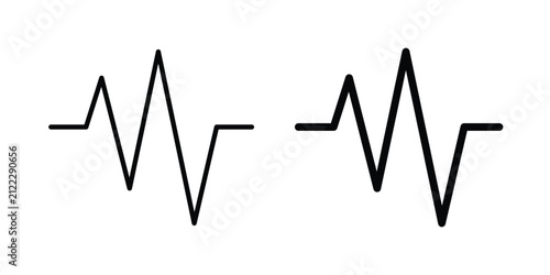 Obraz na plátně Pulse icon outline art kit