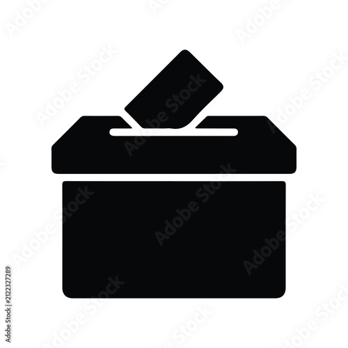 voting box icon with trendy design