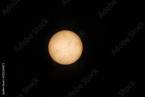 Cuadro en lienzo Sun with sunspots
