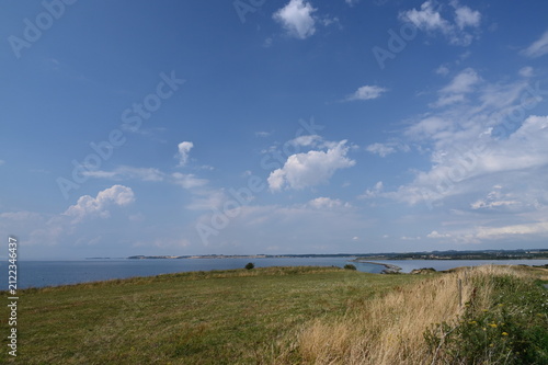 Küstendünen auf der Halbinsel Helnaes auf Fünen in Dänemark