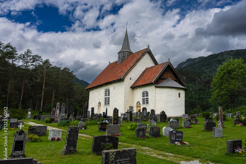Canvas Print Seljord church, Seljord, Telemark, Norway