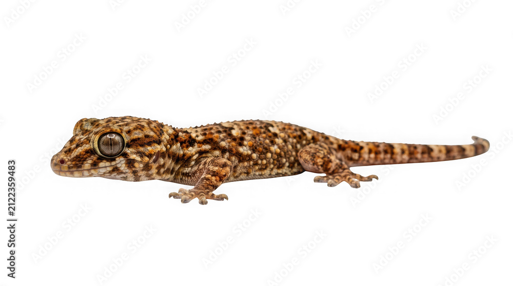 Naklejka premium Common house gecko isolated on transparent background