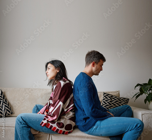 Couple Having an Argument at Home