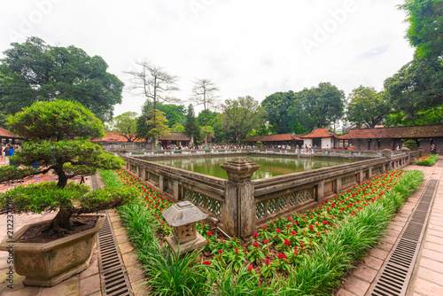 Temple of Literature Courtyard in Hanoi, Vietnam – Historic Landmark