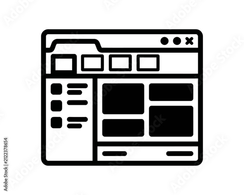 Web Browser Dashboard Interface Icon