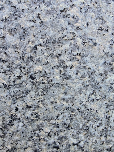 Speckled Gray Granite Surface Texture Closeup
