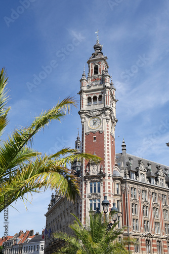 Le beffroi de la chambre de commerce et de l'industrie à Lille