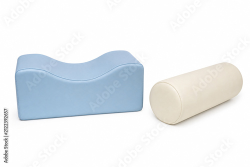 Generative AI knee and arm support isolated on white background.