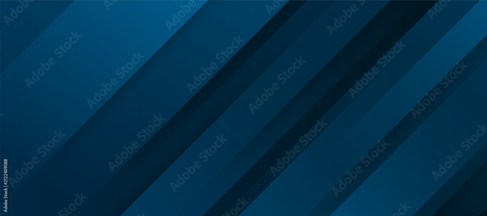 Obraz premium Modern blue abstract background with dark diagonal geometric stripes and professional gradient textures for digital design