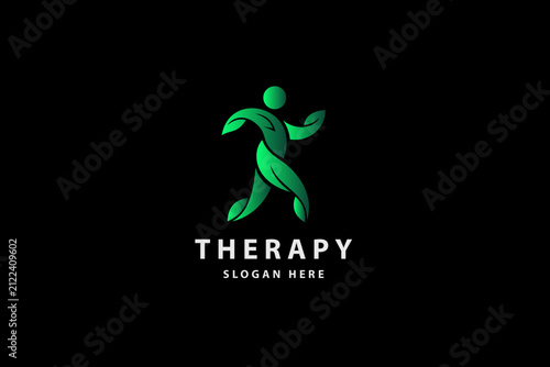 Healing Therapy logo design template