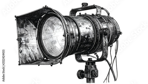 Vintage Spotlight Illustrat...