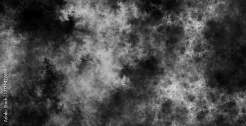 Elegant minimalist black and white mist background featuring smooth cloudy wash transitions and stark dark shadows for luxury packaging design
