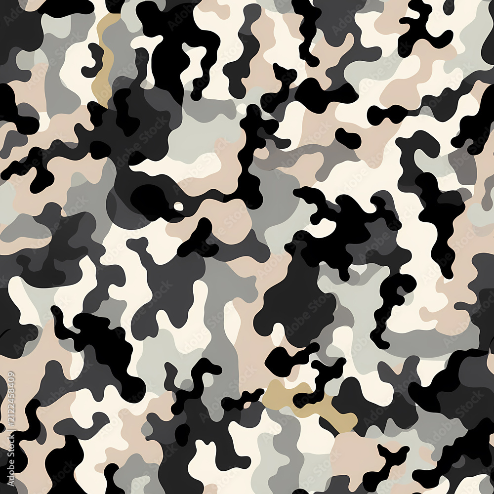 Naklejka premium Camouflage Seamless Pattern