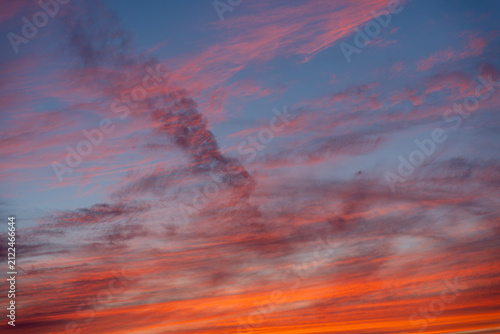 Canvas Print dramatic sky with clouds
