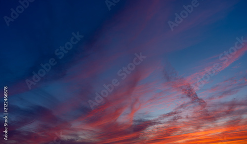 Photography fire in the sky