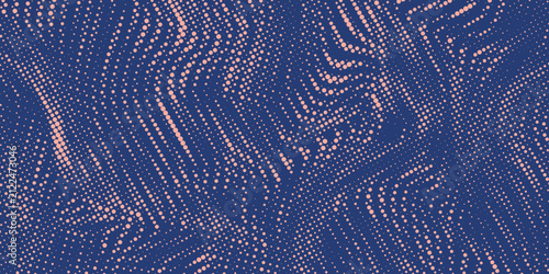 Abstract Halftone Dotted Ba...