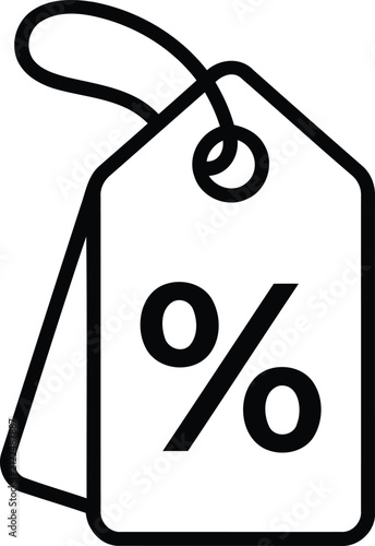 Discount tag icon vector