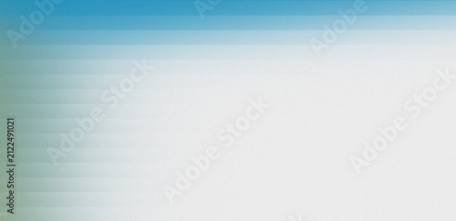 Foto Blue and green gradient with horizontal stripes fading into white light
