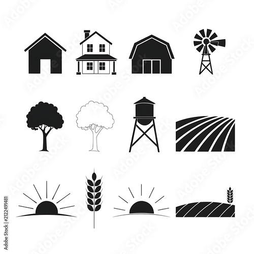 house icons set