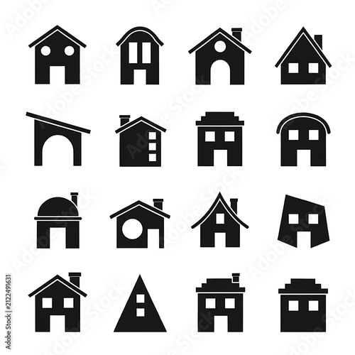 house icons set
