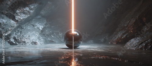 magical sword background abstract art with lightening ceiling in different crystal knife sword background  
