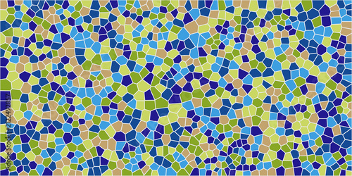Abstract colorful geometric mosaic stained glass style background