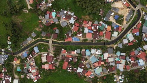 High-Resolution Drone View of a Housing Estate in Sabah, Malaysia