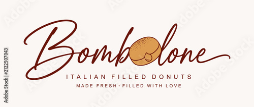 Bombolone logo vector illustration