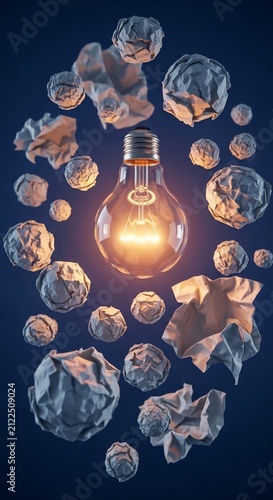 Ignition of Insight: A Nebula of Crumpled Thoughts