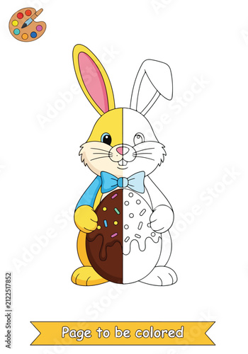 фотографія Easter Bunny with Chocolate Egg