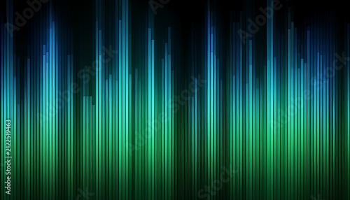 vertical green bars with heavy pixelation and horizontal blue interference lines on a dark background glitch texture with clean edge falloff for screen blend compositing