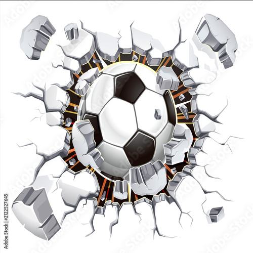 soccer ball on white background