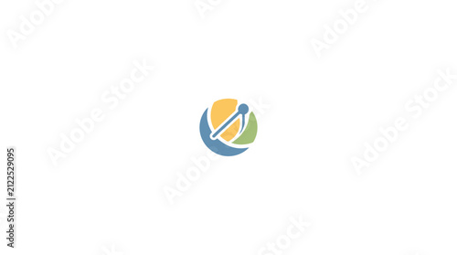 Globe and drafting compass architecture logo design