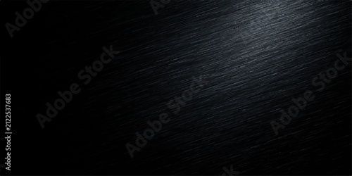 Foto Textured Black Metal Surface: A close-up of a dark, brushed metal surface with subtle reflections and highlights, conveying a sense of modern sophistication and industrial texture