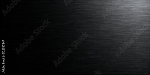 Bild auf Leinwand Brushed Black Metal Texture: A dark, brushed metallic surface with a subtle sheen, perfect for backgrounds and design elements