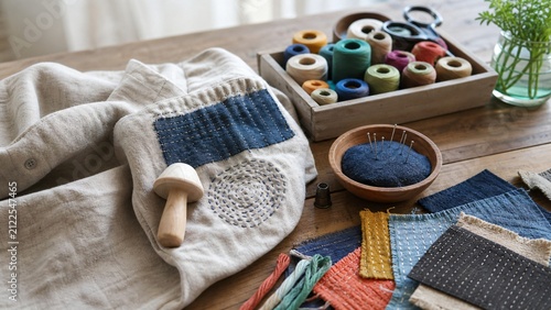 Visible mending worktable