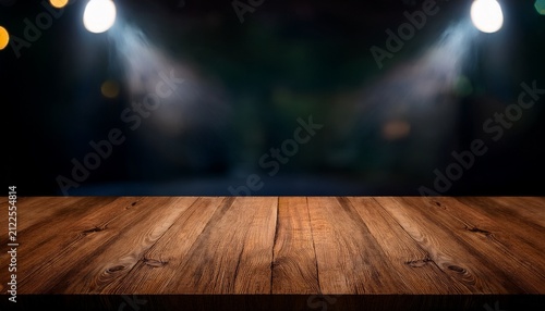 wooden display dark table for showcase backdrop product promotion
