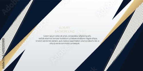 Cuadro en lienzo Abstract template dark blue luxury