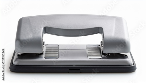 gray two hole punch office paper tool