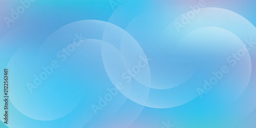 Abstract Light Blue Background with Overlapping Translucent Circles