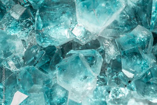 Konstfotografi Aquamarine crystal mineral stone