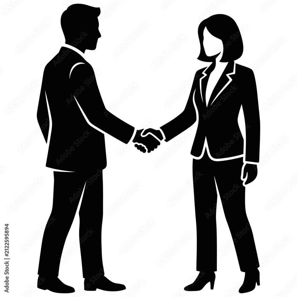 Fototapeta premium business people shaking hands partnership agreement collaboration teamwork success
